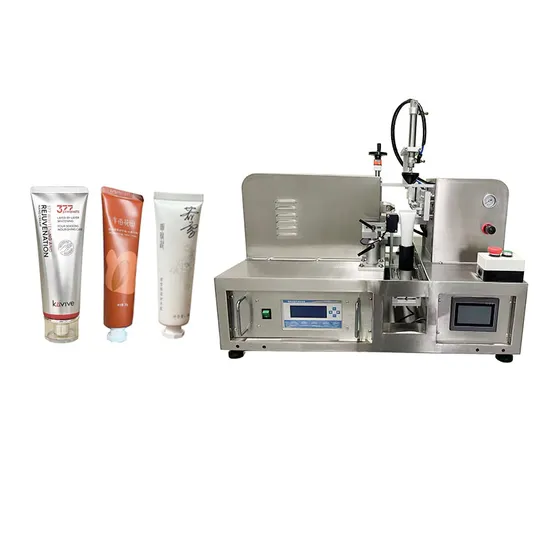 Desktop Ultrasonic Double Chamber Plastic Dual Tube Sealing Machine for Welding Cosmetic Tube